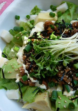 納豆アボカド丼-レシピのメイン写真
