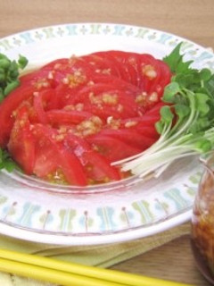 冷やしトマトの和風みりんドレッシング-レシピのメイン写真