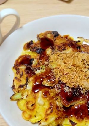キャベツたっぷりお好み焼き-レシピのメイン写真