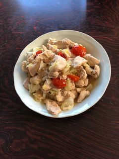 簡単、サッパリ、鶏むねの焼肉のたれ付け。-レシピのメイン写真