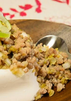 フリーカ入り肉味噌たっぷり豆腐-レシピのメイン写真