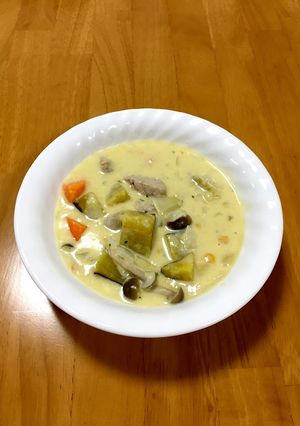 大人の給食☆秋のクリームシチュウ-レシピのメイン写真