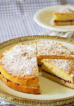 ビクトリアケーキ♪ブルベリーソースで♪-レシピのメイン写真