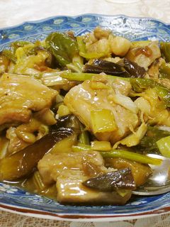 豚バラと茄子の梅炒め-レシピのメイン写真