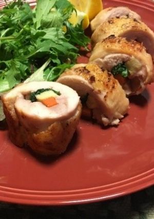 【行事食】12月X’マス鶏肉のロール焼き-レシピのメイン写真