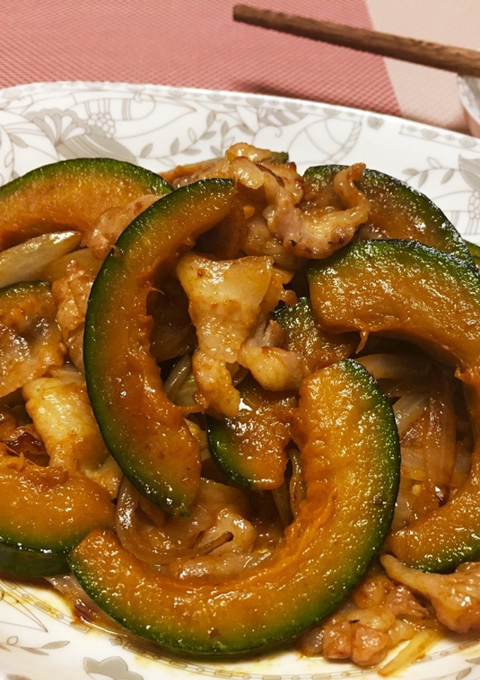 かぼちゃと豚肉の☆オイスターソース炒め-レシピのメイン写真