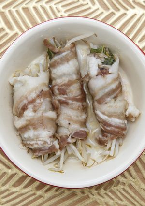 もやしと大葉の豚肉巻き(レンジ蒸し)-レシピのメイン写真