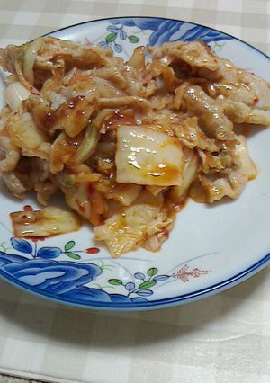 豚肉のニンニクキムチ炒め-レシピのメイン写真