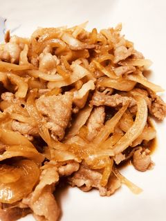 豚バラと玉ねぎの生姜焼き-レシピのメイン写真
