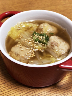 簡単♪肉団子と白菜の中華スープ-レシピのメイン写真