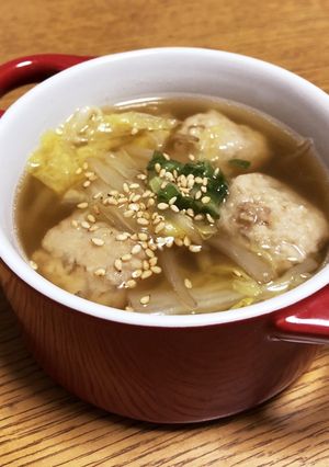 簡単♪肉団子と白菜の中華スープ-レシピのメイン写真