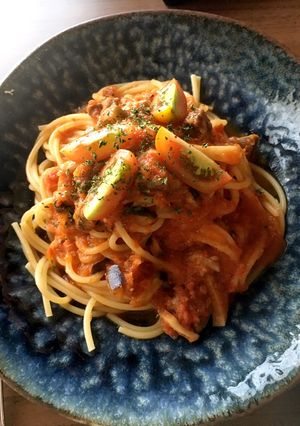 暑い夏だから 無水トマトパスタ-レシピのメイン写真