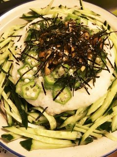 ネバネバスタミナそば-レシピのメイン写真