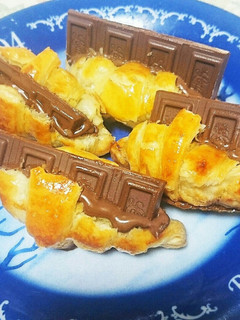 板チョコクロワッサン 冷凍パイシート-レシピのメイン写真
