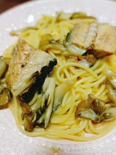 サバの水煮缶パスタ-レシピのメイン写真