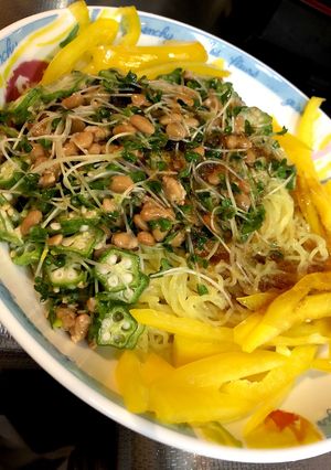 オクラ☆納豆のぶっかけ冷麺(^^)-レシピのメイン写真