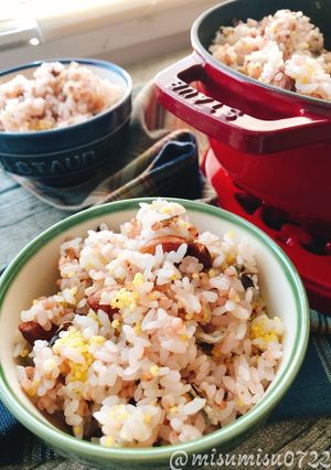 炭酸水で雑穀入りアーモンドご飯(動画有)-レシピのメイン写真