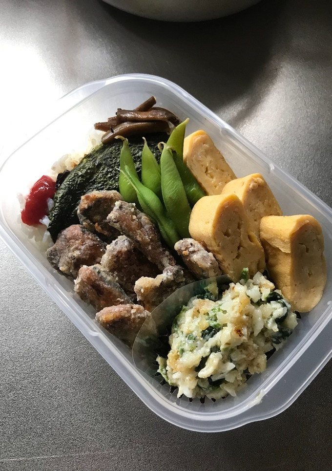 旦那のがっつり弁当 簡単さんま竜田あげ風-レシピのメイン写真