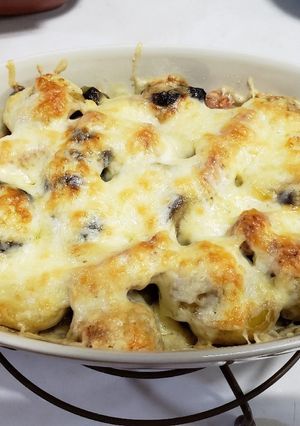 ジャガイモとなすのベーコンチーズ焼き-レシピのメイン写真