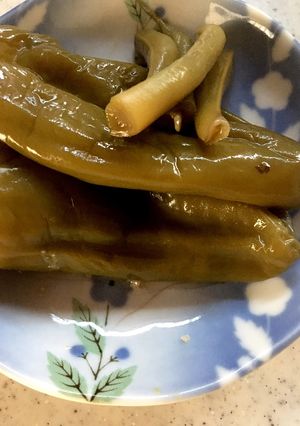 ピーマンとインゲンの含め煮-レシピのメイン写真