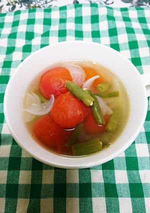 トマトといんげんのスープ-レシピのメイン写真