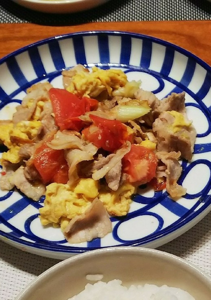 ☆豚肉とトマトと卵の炒め物☆-レシピのメイン写真