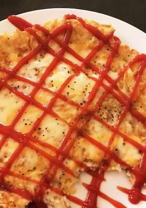 余ったそうめんで作る、超簡単ピザ♪-レシピのメイン写真