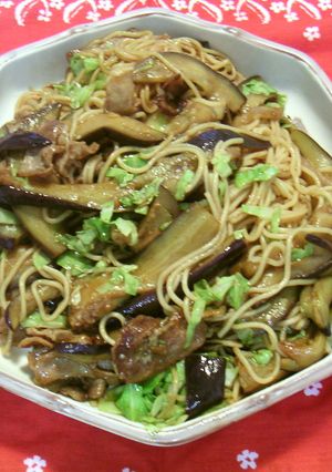 たっぷり茄子の夏野菜de焼きそば！-レシピのメイン写真