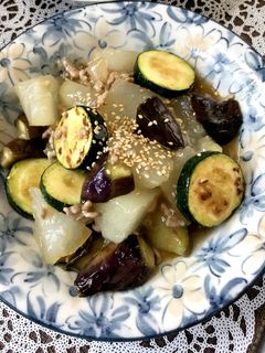夏野菜そぼろあんかけ-レシピのメイン写真