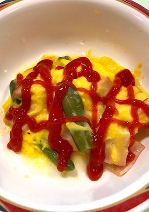 ハムスクランブル【病院食】-レシピのメイン写真