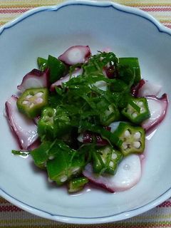 タコとオクラの梅酢和え-レシピのメイン写真