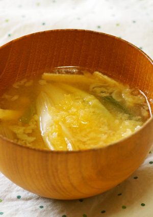 ねぎの味噌汁♪天かすも入れてコクを出す♪-レシピのメイン写真