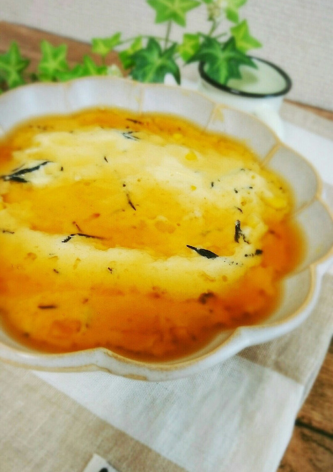 楽うまっ❀！豆腐とたまごのふんわり蒸し-レシピのメイン写真