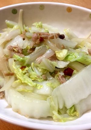白菜のツナペペロン♪-レシピのメイン写真