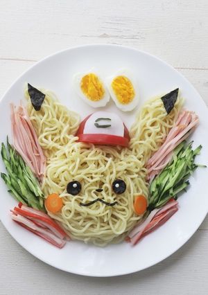 ポケモン＊ピカチュウの冷やし中華-レシピのメイン写真