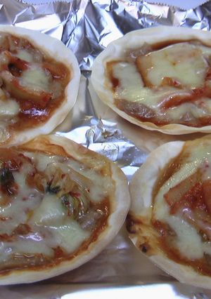 餃子の皮でツナキムチーズピザ-レシピのメイン写真