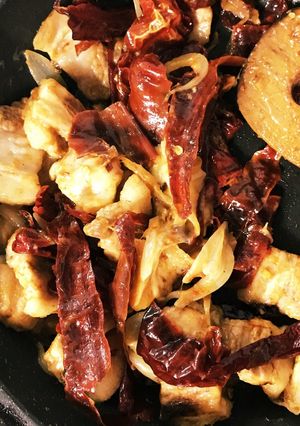 ブータン料理 ドライチリと豚肉煮込み-レシピのメイン写真