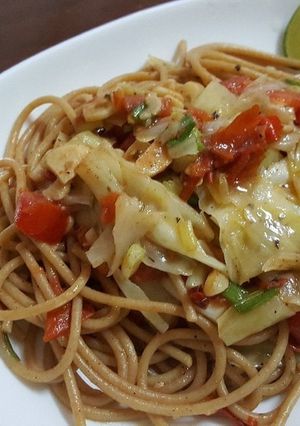 アラビアータ風パスタ、ライム添え-レシピのメイン写真