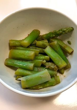 アスパラの梅肉和え【病院食】-レシピのメイン写真