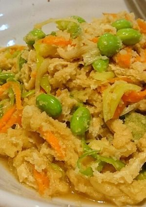しっとり美味しい☆我が家のおから煮。-レシピのメイン写真