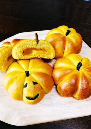 白神こだま酵母のパンプキンクリチパン-レシピのメイン写真