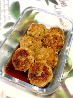 さっぱり簡単♫大葉とポン酢のハンバーグ-レシピのメイン写真