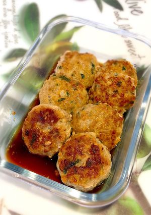 さっぱり簡単♫大葉とポン酢のハンバーグ-レシピのメイン写真