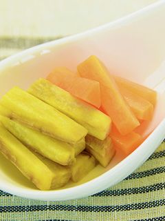 【離乳食後期】サツマイモのレンジ蒸し-レシピのメイン写真