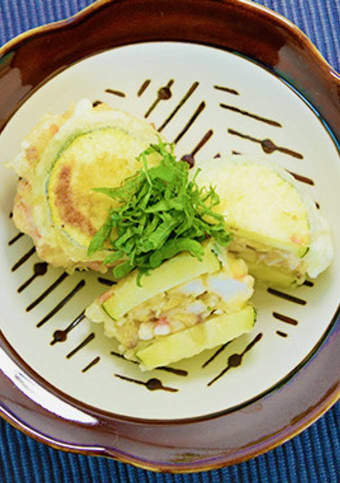 ズッキーニのはさみ揚げ-レシピのメイン写真