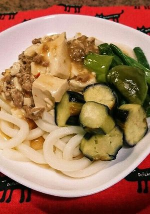 夏の麻婆うどん-レシピのメイン写真