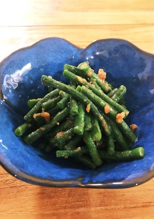 ささげ（いんげん）のもろみ和え-レシピのメイン写真