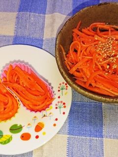 レンジで簡単!ニンジン酢の物-レシピのメイン写真