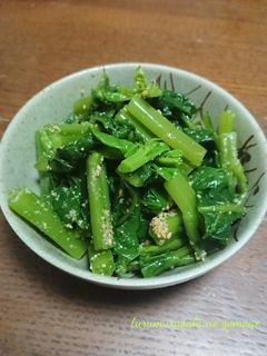 ツルムラサキの胡麻あえ-レシピのメイン写真