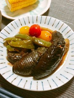 素麺つゆで♪「夏野菜の煮びたし」-レシピのメイン写真